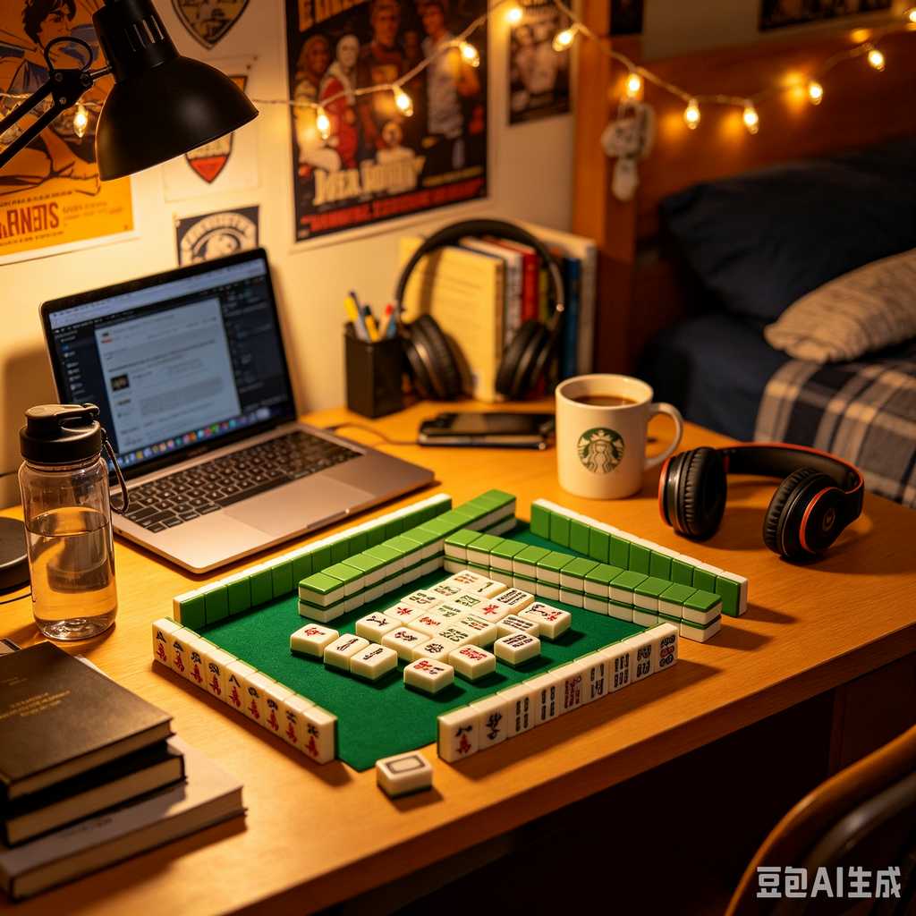 decorative text mahjong set